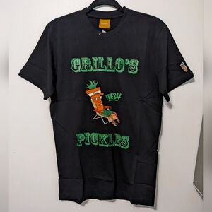 Anwar Carrots T-shirt men's med black pickles short sleeve cotton nwt